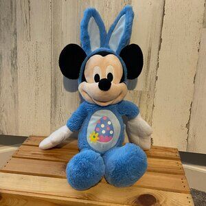Disney Mickey Mouse Easter Bunny Stuffed Animal 18" Tall